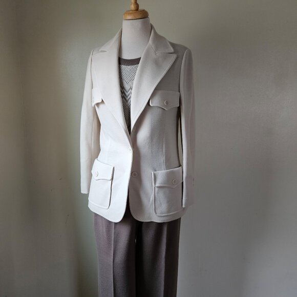 Vintage Butte Knit 70s Leisure Suit S/M - Picture 2 of 15